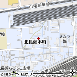 岡山県岡山市北区北長瀬本町周辺の地図