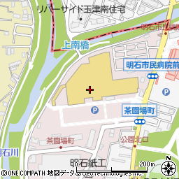 兵庫県明石市茶園場町周辺の地図