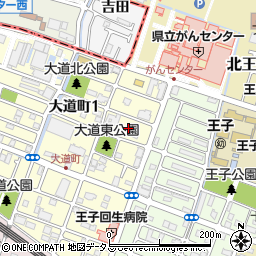 兵庫県明石市大道町1丁目3周辺の地図