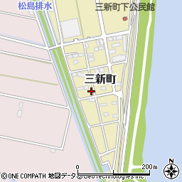 静岡県浜松市中央区三新町733周辺の地図