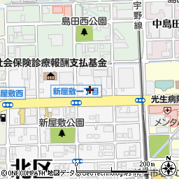 ファミリーマート岡山新屋敷店周辺の地図