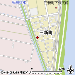 静岡県浜松市中央区三新町727周辺の地図