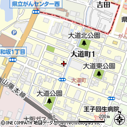 兵庫県明石市大道町1丁目14-4周辺の地図