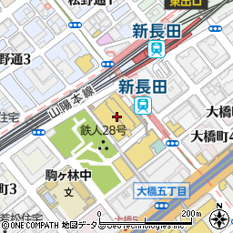 神戸市立新長田勤労市民センター体育館周辺の地図