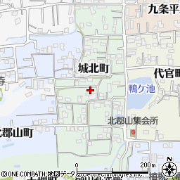 奈良県大和郡山市城北町周辺の地図