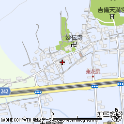 岡山県岡山市北区東花尻170周辺の地図