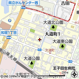 兵庫県明石市大道町1丁目14-5周辺の地図