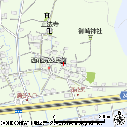 岡山県岡山市北区西花尻201周辺の地図