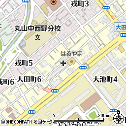 兵庫県神戸市須磨区大田町周辺の地図