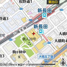プロムナードカフェ　東急プラザ新長田店周辺の地図