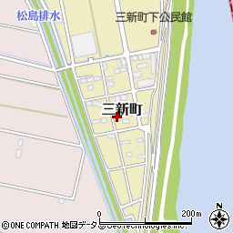 静岡県浜松市中央区三新町739周辺の地図