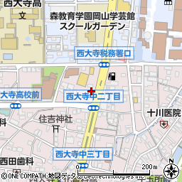 岡山西大寺食堂周辺の地図