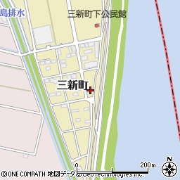 静岡県浜松市中央区三新町747周辺の地図