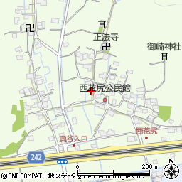 岡山県岡山市北区西花尻724-1周辺の地図