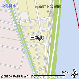 静岡県浜松市中央区三新町738周辺の地図