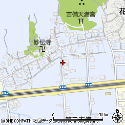 岡山県岡山市北区東花尻142周辺の地図