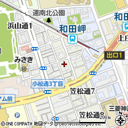 タイムズ兵庫笠松通駐車場周辺の地図