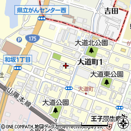 兵庫県明石市大道町1丁目14-22周辺の地図