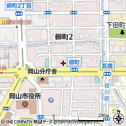 株式会社東京海上日動パートナーズ中国四国　岡山支店周辺の地図