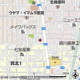 セブンイレブン大阪中川５丁目店周辺の地図