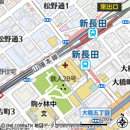 はなまるうどん東急プラザ新長田店周辺の地図
