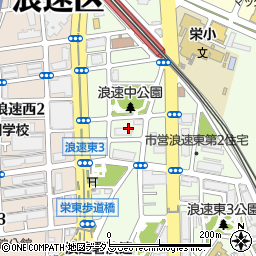 大阪府大阪市浪速区浪速東2丁目9周辺の地図