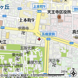 大阪府大阪市天王寺区四天王寺1丁目2周辺の地図