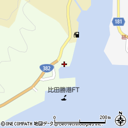 比田勝海上保安署周辺の地図