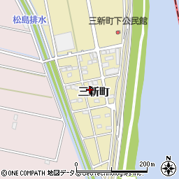 静岡県浜松市中央区三新町741周辺の地図