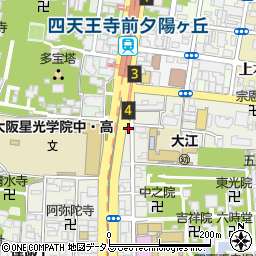 カフェ フロレスタ 四天王寺店周辺の地図