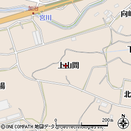 愛知県田原市加治町上山間周辺の地図