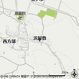 愛知県豊橋市東赤沢町浜屋敷周辺の地図