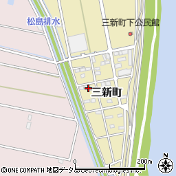 静岡県浜松市中央区三新町721周辺の地図