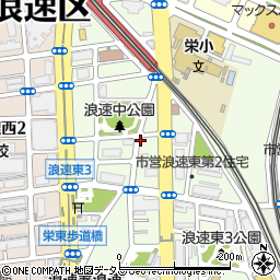 大阪府大阪市浪速区浪速東2丁目周辺の地図