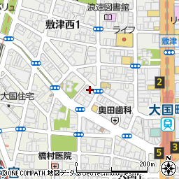 タイホウハイツ敷津４番館周辺の地図