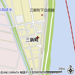 静岡県浜松市中央区三新町746周辺の地図