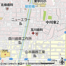 吉村塗装工業所周辺の地図