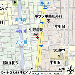 質大阪屋周辺の地図