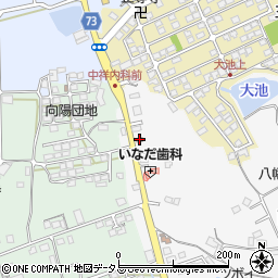 倉敷西尾簡易郵便局周辺の地図