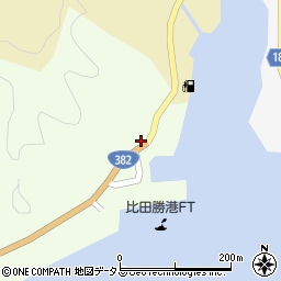 長崎県対馬市上対馬町比田勝981-3周辺の地図