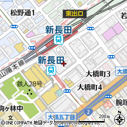 ピフレ新長田立体駐車場周辺の地図