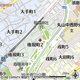 兵庫県神戸市須磨区権現町2丁目7周辺の地図