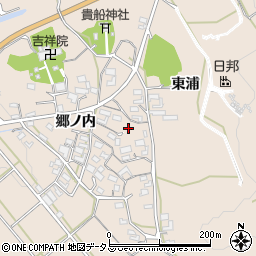 愛知県豊橋市西赤沢町郷ノ内周辺の地図