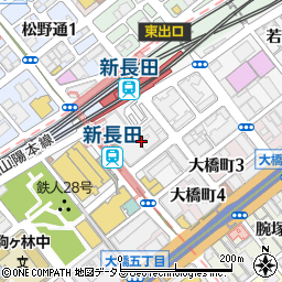 ダイソーピフレ新長田店周辺の地図