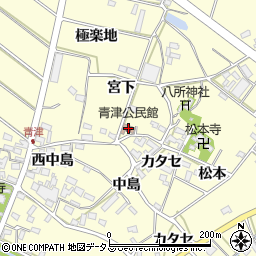 青津公民館周辺の地図