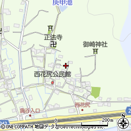 岡山県岡山市北区西花尻217周辺の地図