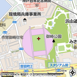 兵庫県神戸市兵庫区御崎町周辺の地図