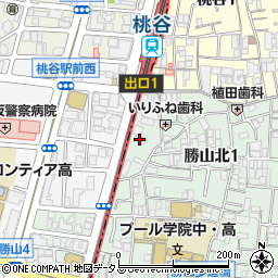 大阪市立　桃谷駅有料自転車駐車場周辺の地図
