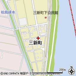 静岡県浜松市中央区三新町745周辺の地図