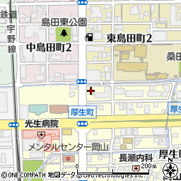 松のや 岡山厚生町店周辺の地図